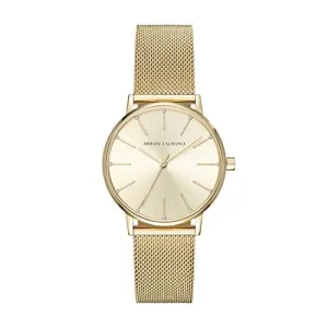 Armani Exchange Damen Analog Quarz Uhr mit Edelstahl Armband AX5536
