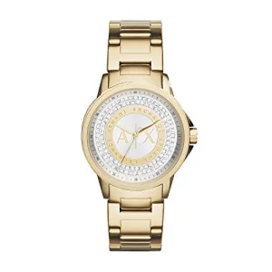 Armani Exchange Damen Analog Quarz Uhr mit Edelstahl Armband AX4321