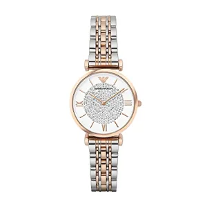 Emporio Armani Damen Analog Quarz Uhr mit Edelstahl Armband AR1926