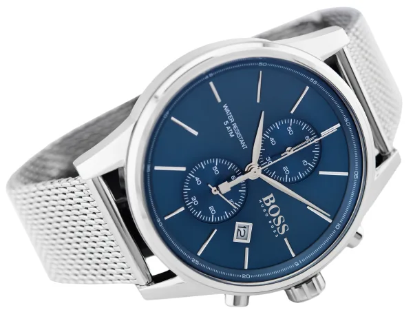 Hugo BOSS Herren Chronograph Quarz Uhr mit Edelstahl Armband 1513441 – Bild 3