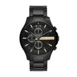 Armani Exchange Herren Chronograph Quarz Uhr mit Edelstahl Armband AX2164