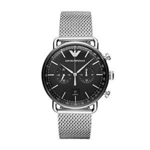 Emporio ArmaniHerren Chronograph Quarz Uhr mit Edelstahl Armband AR11104