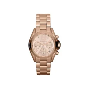 Michael Kors MK5799 Damenuhr MINI BRADSHAW, 36 mm Gehäusegröße, Quarz-Chronographenwerk, Edelstahlarmband