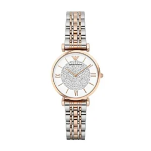 Emporio Armani Damen Analog Quarz Uhr mit Edelstahl Armband AR1926
