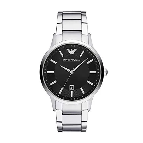 Emporio Armani Herren-Uhren schwarz/silber, AR2457