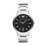 Emporio Armani Herren-Uhren schwarz/silber, AR2457