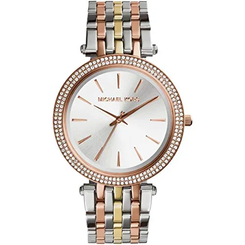 Michael Kors Damen Analog Quarz Uhr mit Edelstahl Armband MK3203