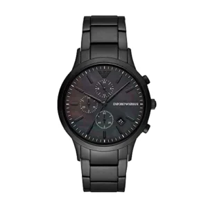 Emporio Armani Herren Chronograph Quarz Uhr mit Edelstahl Armband AR11275