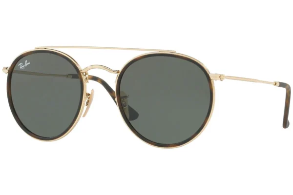 Ray-Ban Round Double Bridge Sonnenbrille RB3647N 001 unpolarisiert – Bild 4