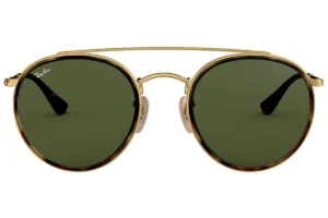 Ray-Ban Round Double Bridge Sonnenbrille RB3647N 001 unpolarisiert