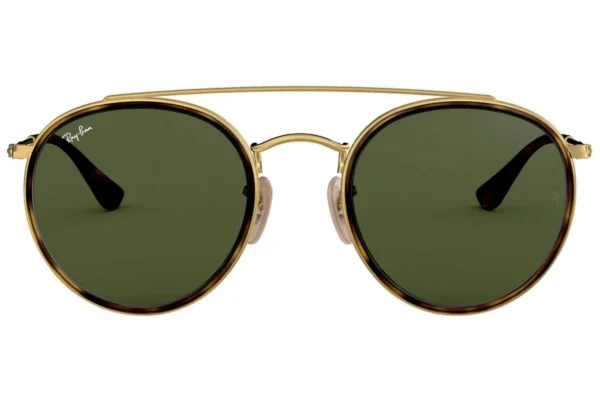 Ray-Ban Round Double Bridge Sonnenbrille RB3647N 001 unpolarisiert – Bild 2