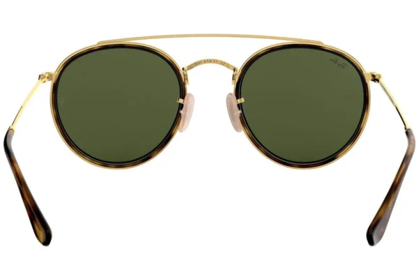 Ray-Ban Round Double Bridge Sonnenbrille RB3647N 001 unpolarisiert – Bild 3