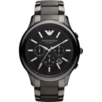 Emporio Armani AR1451 Herrenuhr Schwarz Ceramica Chronograph