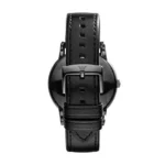 Emporio Armani Herren Analog Quarz Uhr mit Leder Armband AR1732