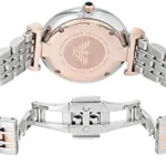 Emporio Armani Damen Analog Quarz Uhr mit Edelstahl Armband AR11092
