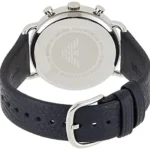 Emporio Armani Herren Chronograph Quarz Uhr mit Leder Armband AR11105