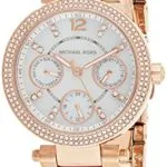 Michael Kors Damenuhr MK5616 MINI PARKER, 33mm Gehäusegröße, Multifunktionswerk, Edelstahlarmband