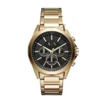 Armani Exchange Herren Chronograph Quarz Uhr mit Edelstahl Armband AX2611
