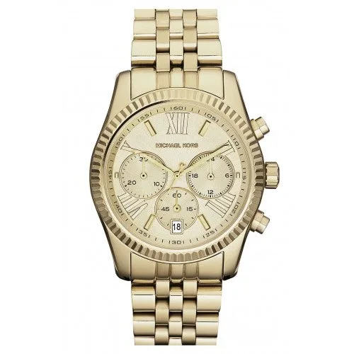 Michael Kors Lexington Chronograph Champagne Dial Frauenuhr MK5556