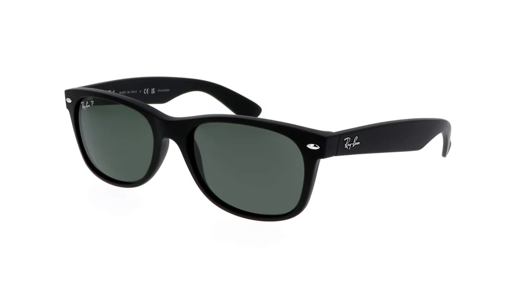 Ray-Ban New Wayfarer RB2132 622/58 52 (black rubber/polar green)