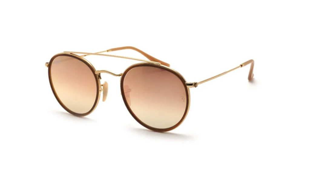 Ray-Ban Round Double Bridge Golden RB3647N 001/7O 51-22