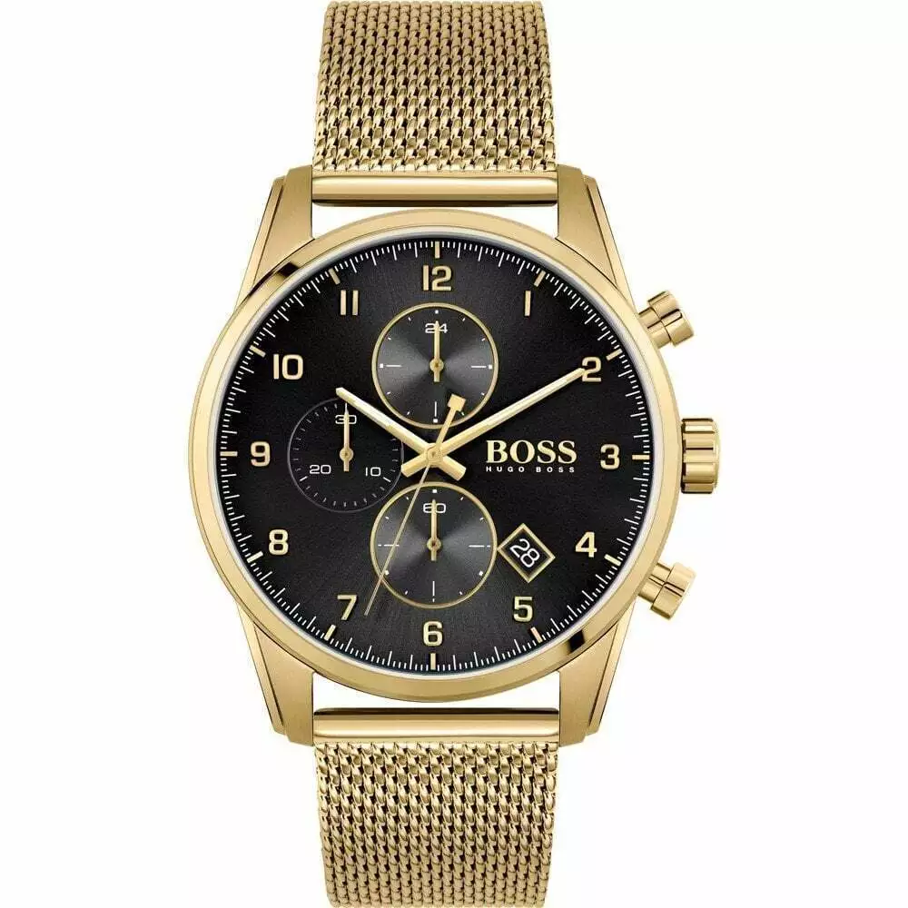 HUGO BOSS HERREN SKYMASTER UHR HB1513838 GOLD