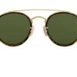 Ray-Ban Round Double Bridge Sonnenbrille RB3647N 001 unpolarisiert